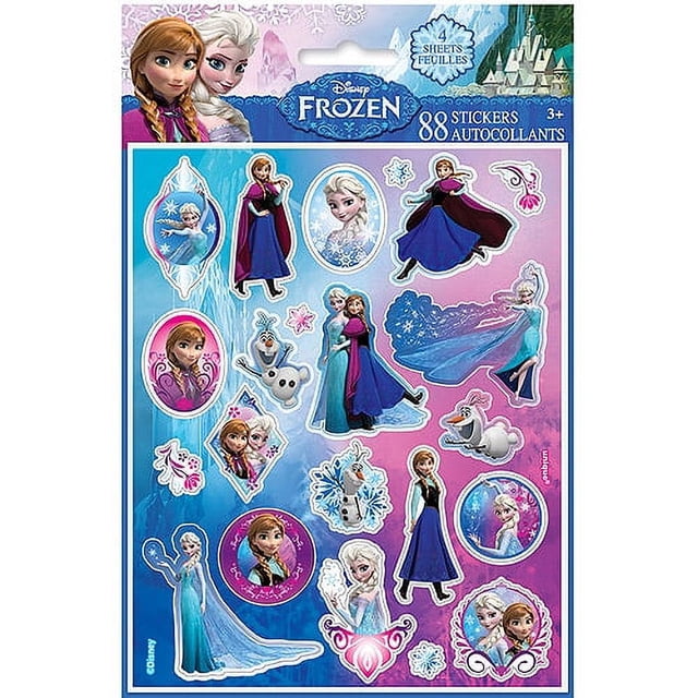 Store Frozen Sticker Disney Frozen Sticker Sheets, 4ct - Walmart Business Supplies