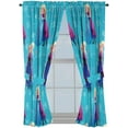 thumbnail image 1 of Disney  Frozen Swirl 63" Decorative Drapes Set, 1 of 4