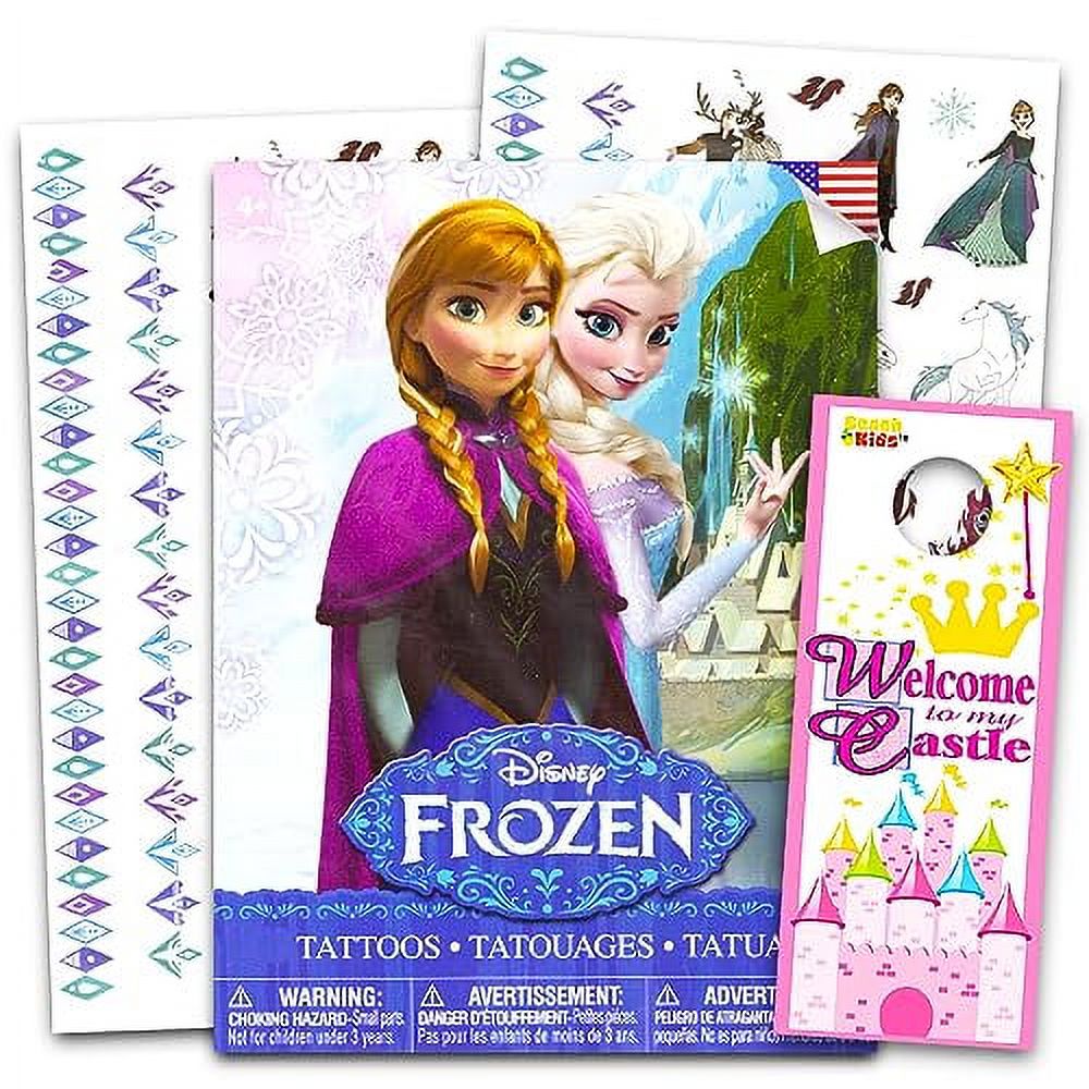 Disney Frozen Tattoos .. .. 50 Count Elsa .. Anna .. and Olaf