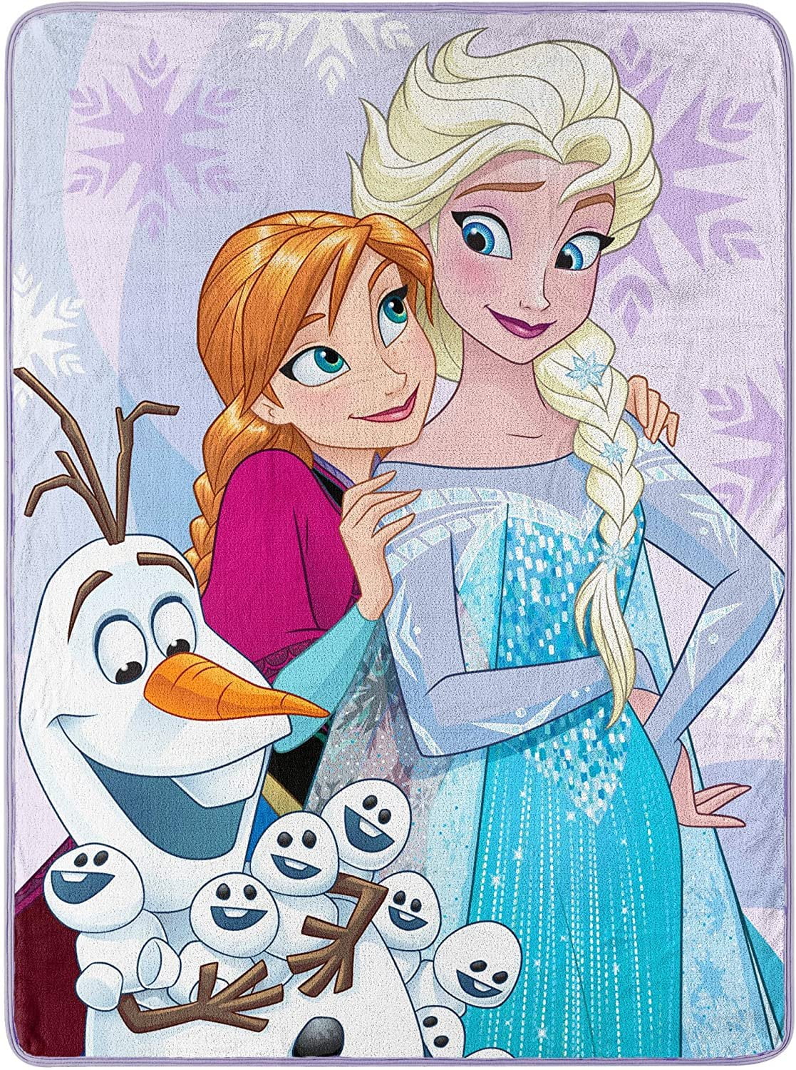 Disney Frozen Anna Elsa Olaf Snow Journey Kids Throw Blanket 45x60 Multicolor 100 Polyester Walmart