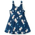 thumbnail image 1 of Disney Frozen Toddler Girls Dresses Elsa All-over Print Bow-decorated shoulder straps Dress Size 4-5T, 1 of 7