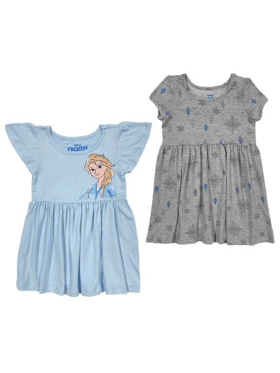 Frozen Toddler Girls' Elsa 2 Pack Casual Dresses, Sizes 2T-4T