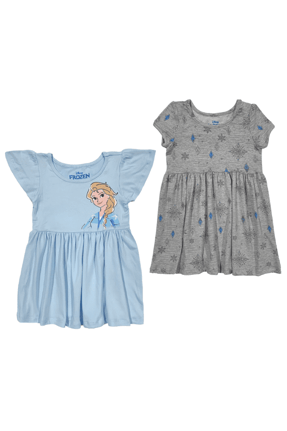 Frozen Toddler Girls' Elsa 2 Pack Casual Dresses, Sizes 2T-4T