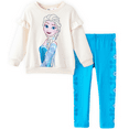 thumbnail image 1 of Disney Frozen Toddler Girls Elsa Anna Flutter Sleeve Graphic Sweatshirts with Leggings 2 Pieces Outfit Sets Sizes 2-6, 1 of 9