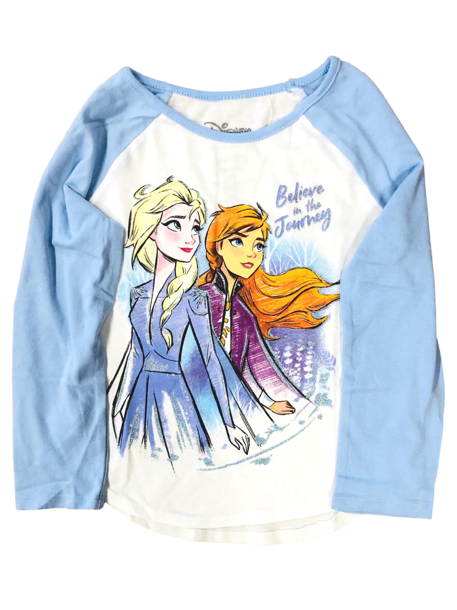 The Disney In 3T Believe Elsa T-Shirt Frozen Tee Girls Journey Toddler Shirt