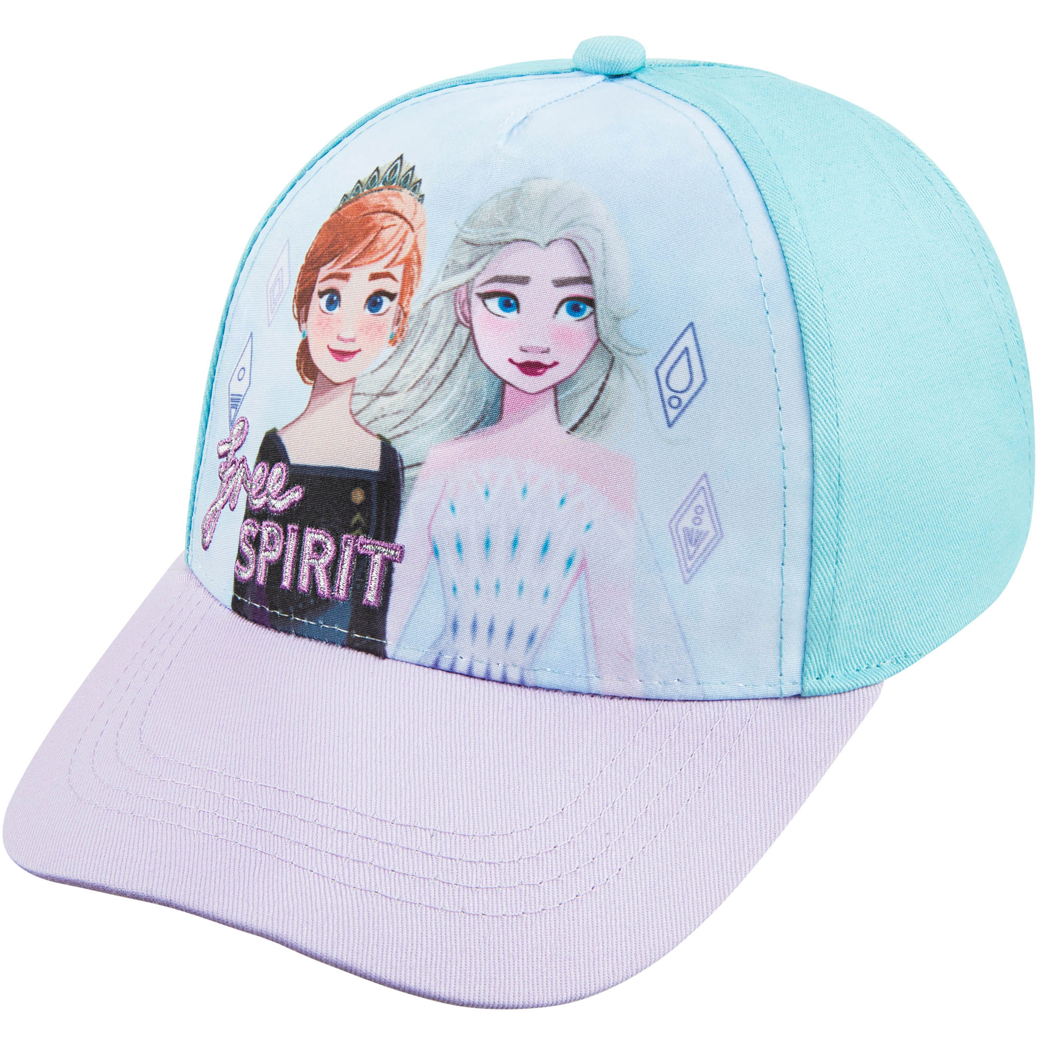 Disney Frozen  Toddler Girls Elsa and Anna Baseball Cap - Age 2-4 - image 1 of 4