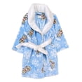thumbnail image 1 of Disney Frozen Toddler Girls Plush Light Blue & White Elsa Bath Robe 2T, 1 of 1