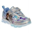 thumbnail image 1 of Disney Frozen Toddler Girls Sneakers W 5 White Lights, Silver Blue, Size 6, 1 of 7
