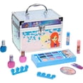thumbnail image 1 of Disney Frozen Train Case Beauty Set, Kids Makeup Kit for Girls, Real Washable Makeup Set, Play Makeup, Party Favor, Birthday, Ages 3+ by Townley Girl, 1 of 10