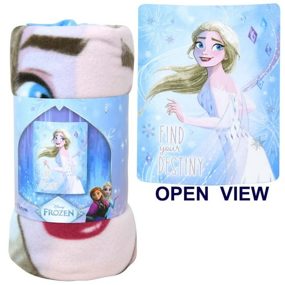 Disney Frozen2 - Magical Destiny Fleece Throw Blanket, 45x60, Elsa