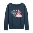 thumbnail image 1 of Disney - Full Of Christmas Cheer Ariel - Women's Lightweight French Terry Long Sleeve Shirt, 1 of 5