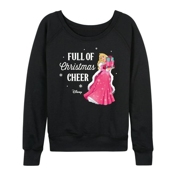Disney - Full Of Christmas Cheer Aurora - Women's Lightweight French Terry Long Sleeve Shirt