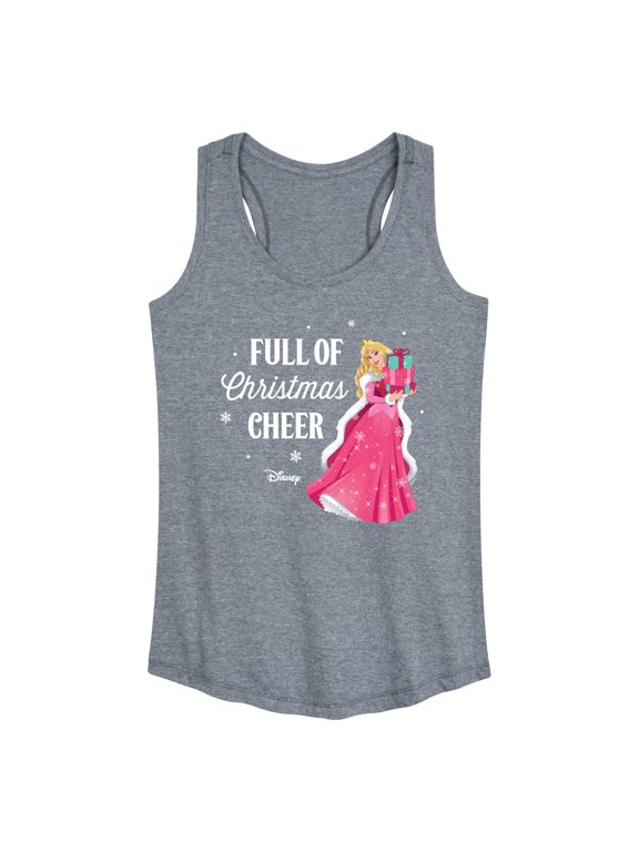 - Full Of Christmas Cheer Aurora Women's Graphic Racerback Tank