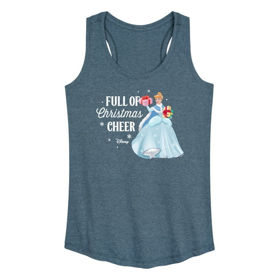 Disney - Full Of Christmas Cheer Cinderella - Women's Racerback Tank Top