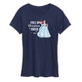 thumbnail image 1 of Disney - Full Of Christmas Cheer Cinderella - Women's Short Sleeve Graphic T-Shirt, 1 of 5