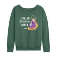 thumbnail image 1 of Disney - Full Of Christmas Cheer Rapunzel - Women's Lightweight French Terry Long Sleeve Shirt, 1 of 5