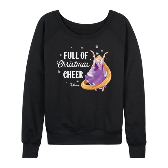 Disney - Full Of Christmas Cheer Rapunzel - Women's Lightweight French Terry Long Sleeve Shirt
