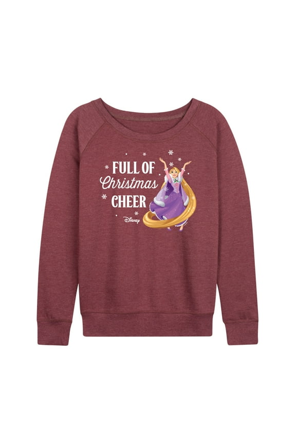 - Full Of Christmas Cheer Rapunzel - Women's Lightweight French Terry Long Sleeve Shirt