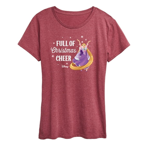 Disney - Full Of Christmas Cheer Rapunzel - Women's Short Sleeve Graphic T-Shirt
