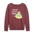 thumbnail image 1 of Disney - Full Of Christmas Cheer Tiana - Women's Lightweight French Terry Long Sleeve Shirt, 1 of 5