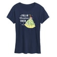 thumbnail image 1 of Disney - Full Of Christmas Cheer Tiana - Women's Short Sleeve Graphic T-Shirt, 1 of 5