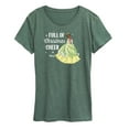 thumbnail image 1 of Disney - Full Of Christmas Cheer Tiana - Women's Short Sleeve Graphic T-Shirt, 1 of 5