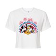 thumbnail image 1 of Disney - Fun And Fireworks - Juniors Cropped Cotton Blend T-Shirt, 1 of 5