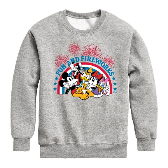 Disney - Fun And Fireworks - Toddler & Youth Crewneck Fleece Sweatshirt