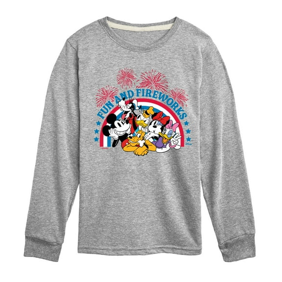 Disney - Fun And Fireworks - Toddler & Youth Long Sleeve Graphic T-Shirt