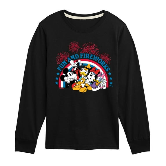Disney - Fun And Fireworks - Toddler & Youth Long Sleeve Graphic T-Shirt