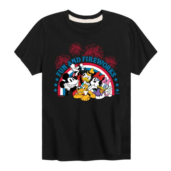 Disney - Fun And Fireworks - Toddler & Youth Short Sleeve Graphic T-Shirt