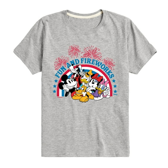Disney - Fun And Fireworks - Toddler & Youth Short Sleeve Graphic T-Shirt