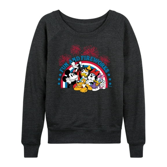 Disney - Fun And Fireworks - Women's Lightweight French Terry Long Sleeve Shirt