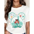 thumbnail image 1 of Disney Funny Mickey Ears Castle Ariel Little Mermaid Undersea Silhouette Princess T-Shirt, 1 of 4