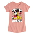 thumbnail image 1 of Disney - Furever And Always - Toddler & Youth Girls Short Sleeve Graphic T-Shirt, 1 of 5