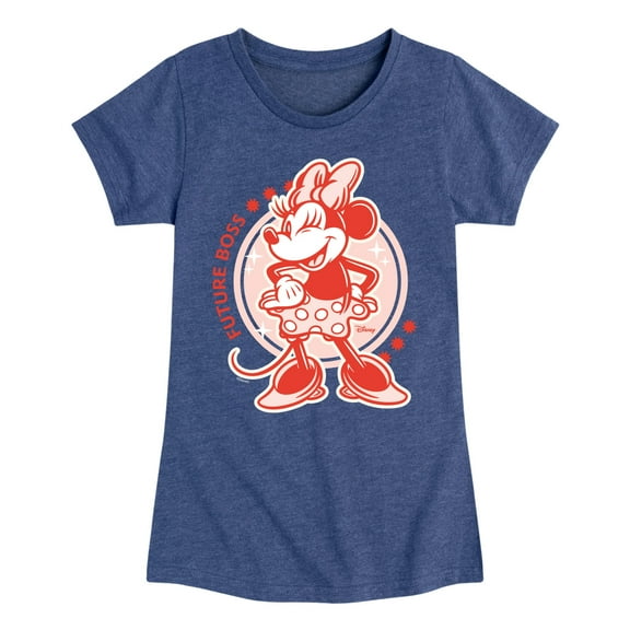 Disney - Future Boss Minnie - Toddler & Youth Girls Short Sleeve Graphic T-Shirt