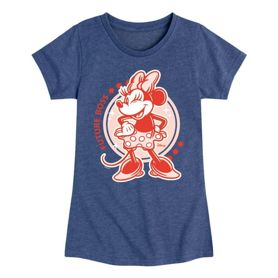 Disney - Future Boss Minnie - Toddler & Youth Girls Short Sleeve Graphic T-Shirt