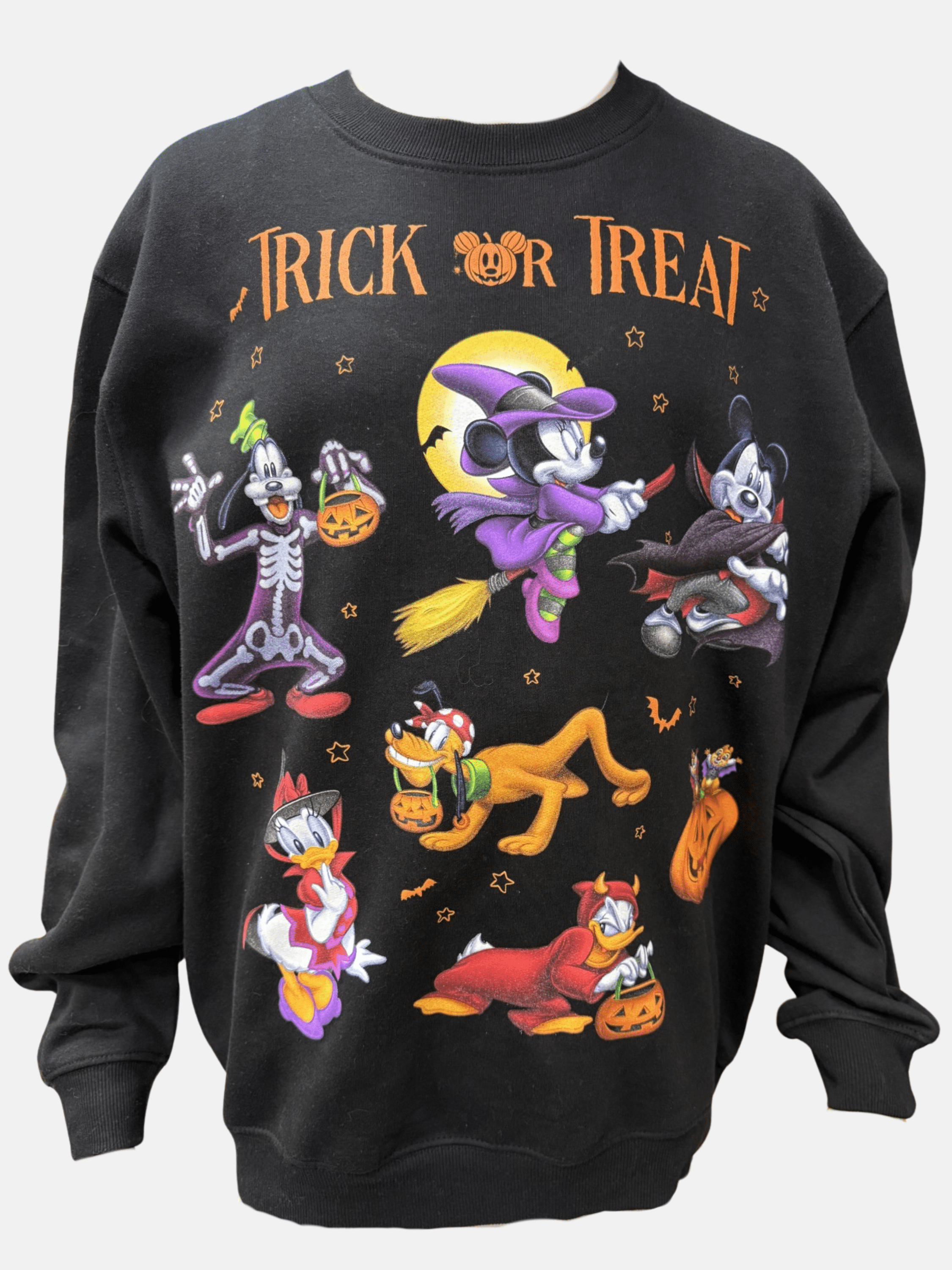Disney Mickey and Friends Halloween Adult Sweatshirt, XS to XXL (Unisex)