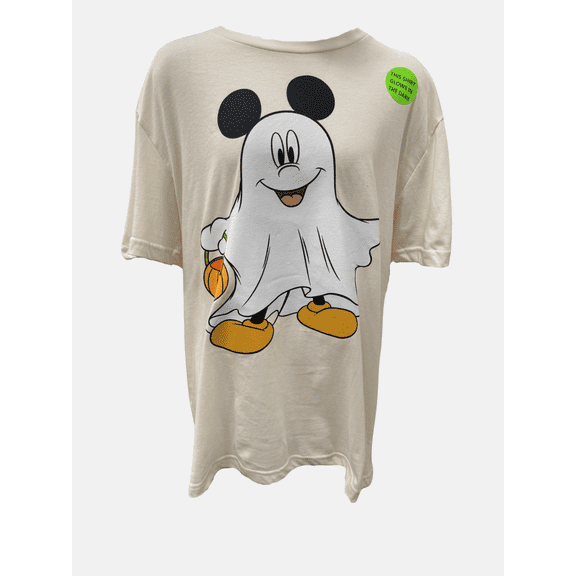 Disney Adult Glow in the Dark Halloween Ghost Mickey T-Shirt (Unisex), S to XXL