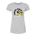 thumbnail image 1 of Disney - Game Face Baseball  - Juniors Fitted Graphic T-Shirt, 1 of 5