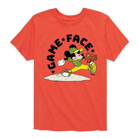 Disney - Game Face Baseball - Toddler & Youth Short Sleeve Graphic T-Shirt