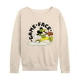 thumbnail image 1 of Disney - Game Face Baseball - Women's Lightweight French Terry Long Sleeve Shirt, 1 of 5