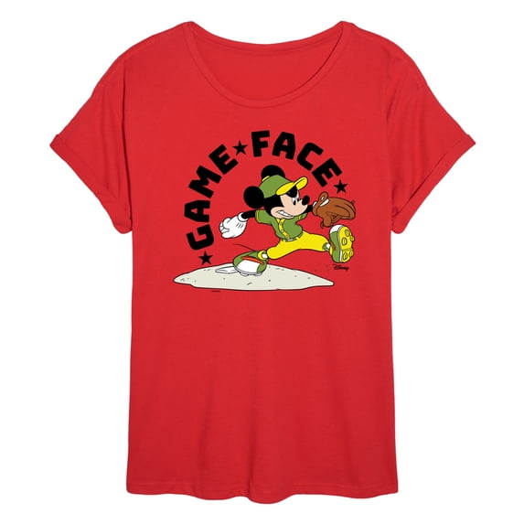 Disney - Game Face Baseball - Women's Oversized T-Shirt