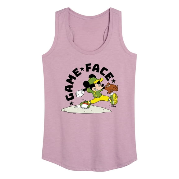 Disney - Game Face Baseball - Women's Racerback Tank Top