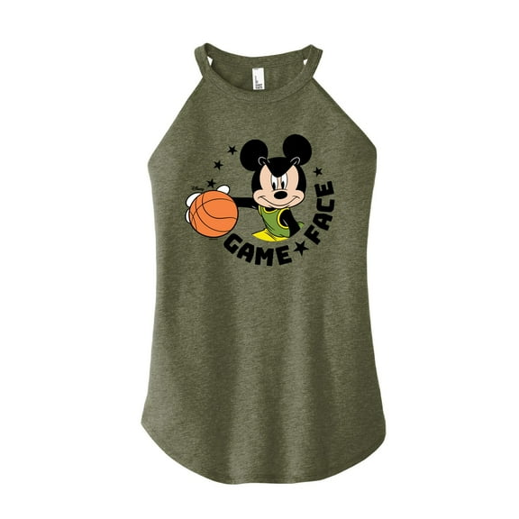 Disney - Game Face Basketball - Juniors High Neck Tank Top