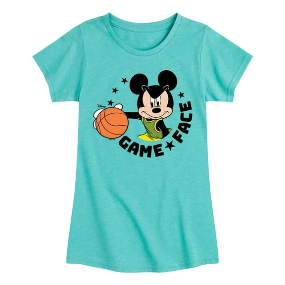 Disney - Game Face Basketball - Toddler & Youth Girls Short Sleeve Graphic T-Shirt