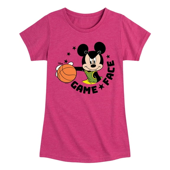 Disney - Game Face Basketball - Toddler & Youth Girls Short Sleeve Graphic T-Shirt