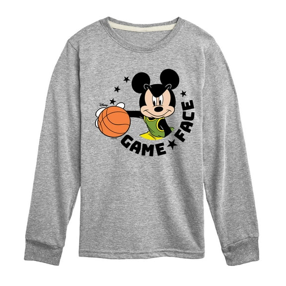 Disney - Game Face Basketball - Toddler & Youth Long Sleeve Graphic T-Shirt