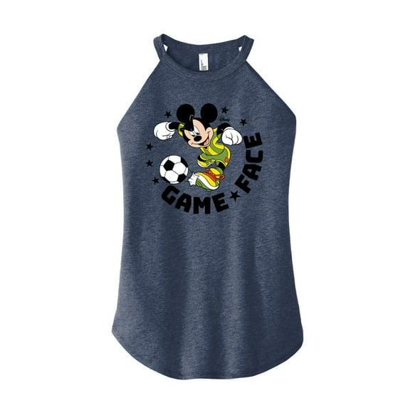 Disney - Game Face Soccer - Juniors High Neck Tank Top