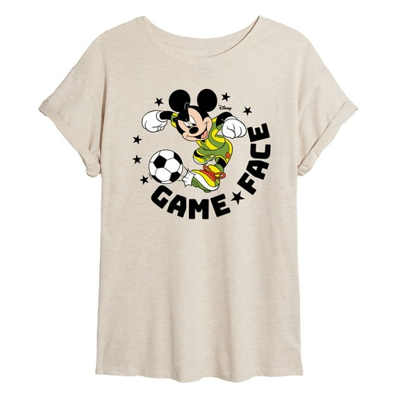 Disney - Game Face Soccer - Women's Oversized T-Shirt